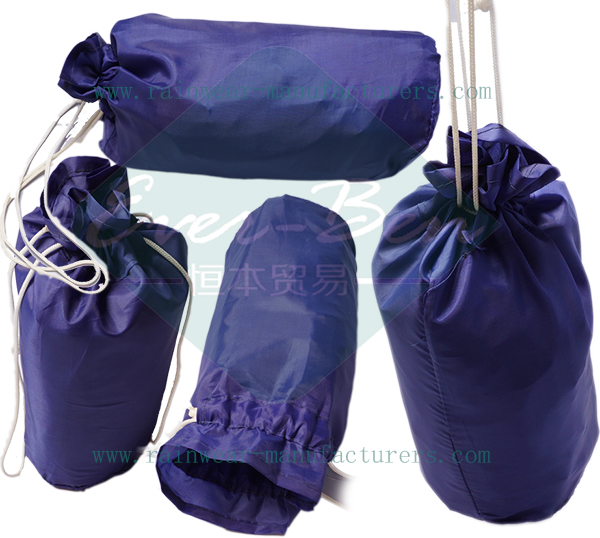Blue EVA long rain jacket packing pouch